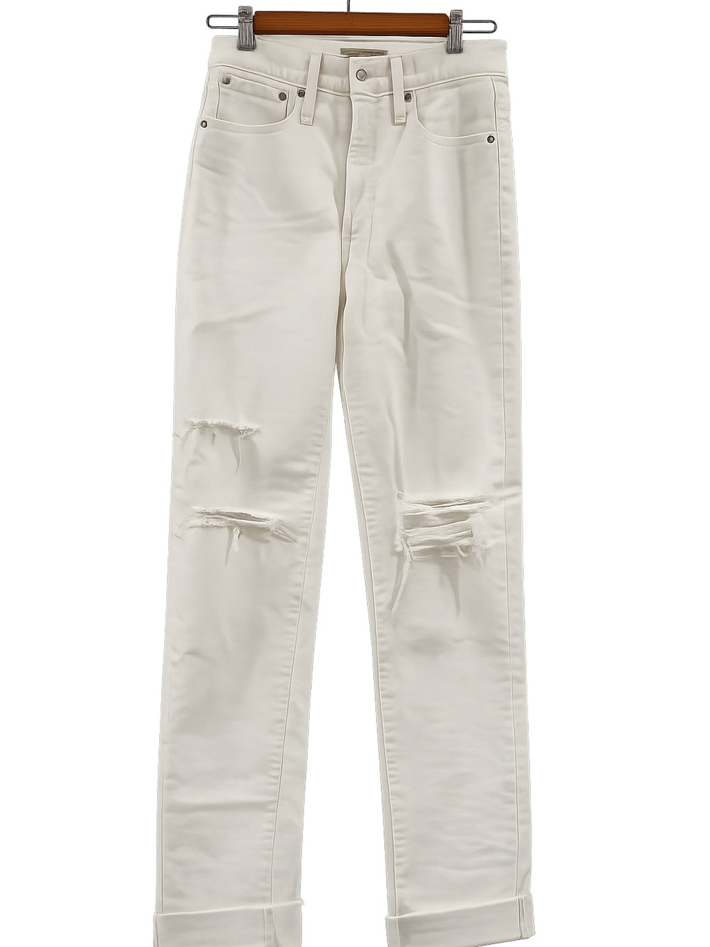 Madewell White High-Rise Cropped Vintage Straight Jeans NWT